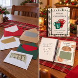 Loose gift cards and cash transformed into a thoughtful MerryCard gift book